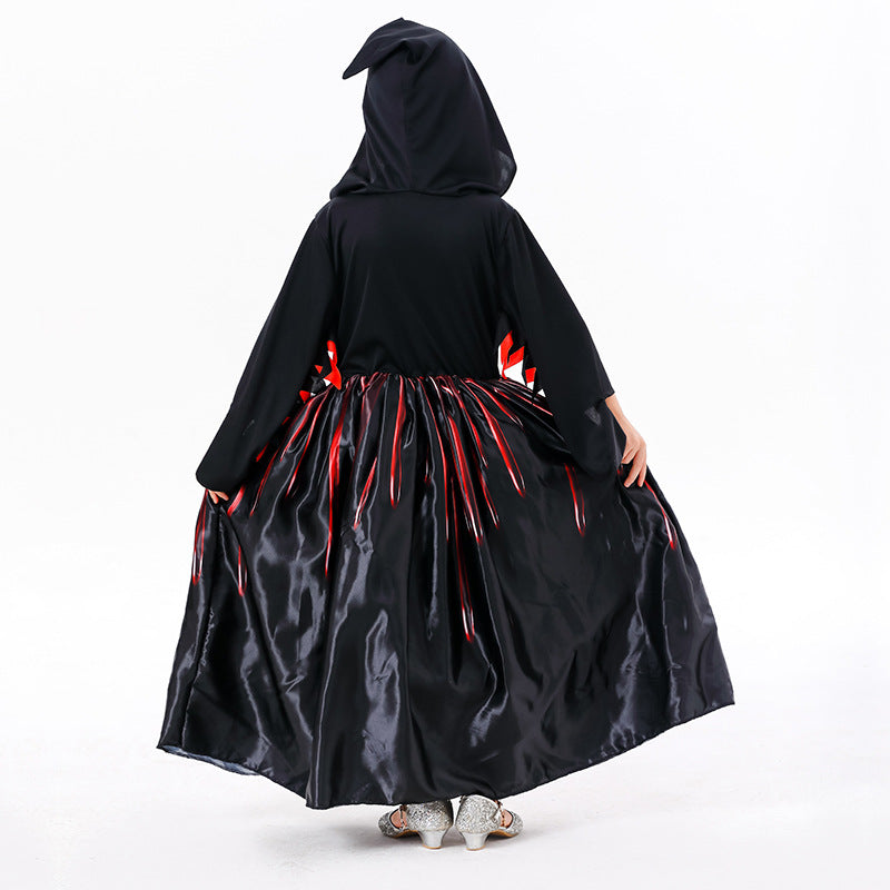 Halloween children's cos black witch costume
