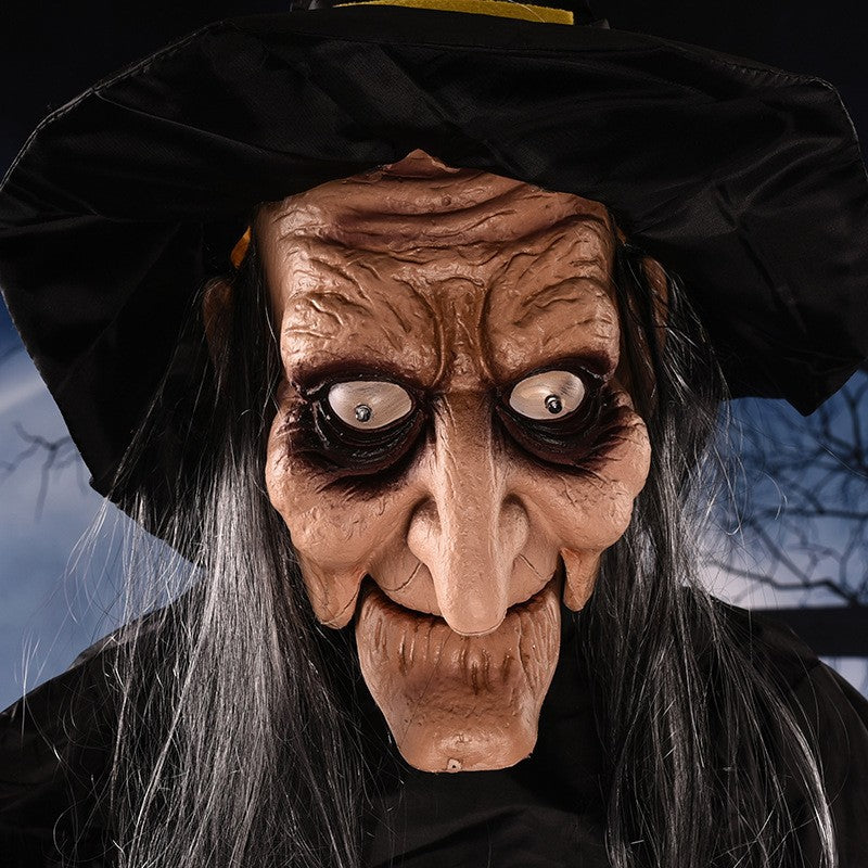 Halloween voice controlled witch decoration