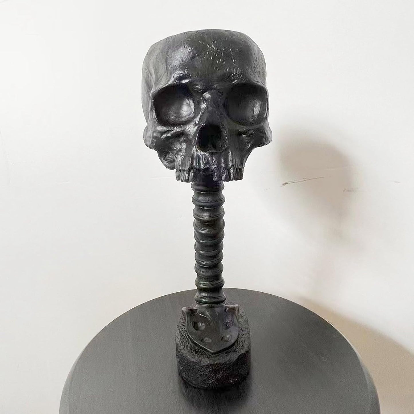 Skull Planter with Spine Stand