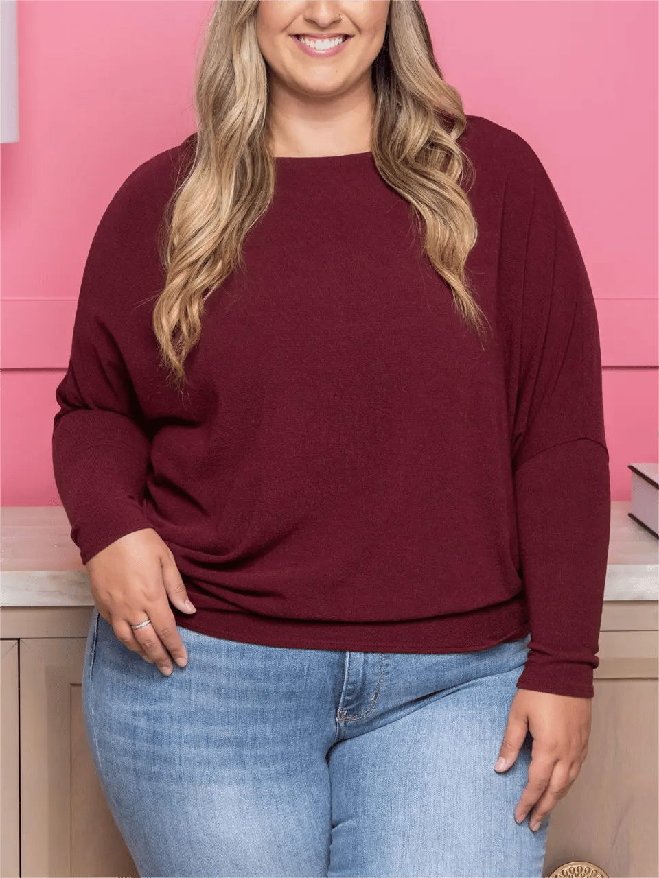 🔥HOT SALE 49% OFF -👚"Dreamy Knit" Boatneck Dolman Top