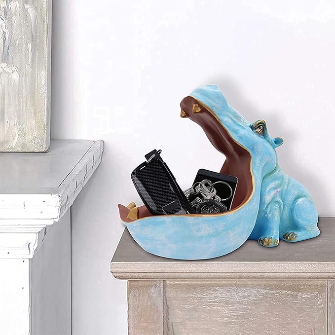 Room Decor Cute Hippopotamus Statue