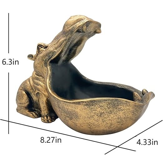 Room Decor Cute Hippopotamus Statue
