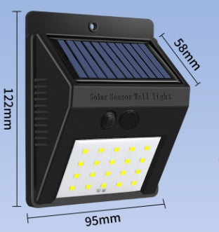 320 LED Solar Security Lights (Pack of 2) - 3-in-1 Sensor, Constant, Combination Lighting