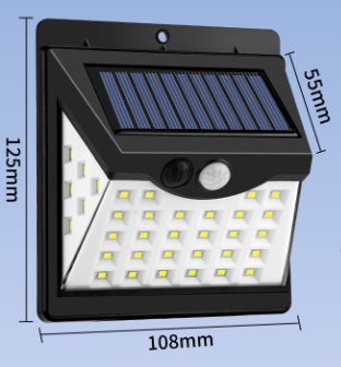 320 LED Solar Security Lights (Pack of 2) - 3-in-1 Sensor, Constant, Combination Lighting