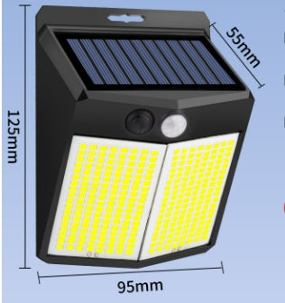 320 LED Solar Security Lights (Pack of 2) - 3-in-1 Sensor, Constant, Combination Lighting