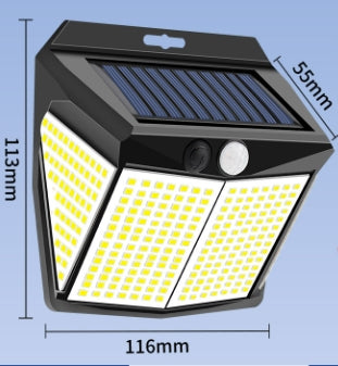 320 LED Solar Security Lights (Pack of 2) - 3-in-1 Sensor, Constant, Combination Lighting