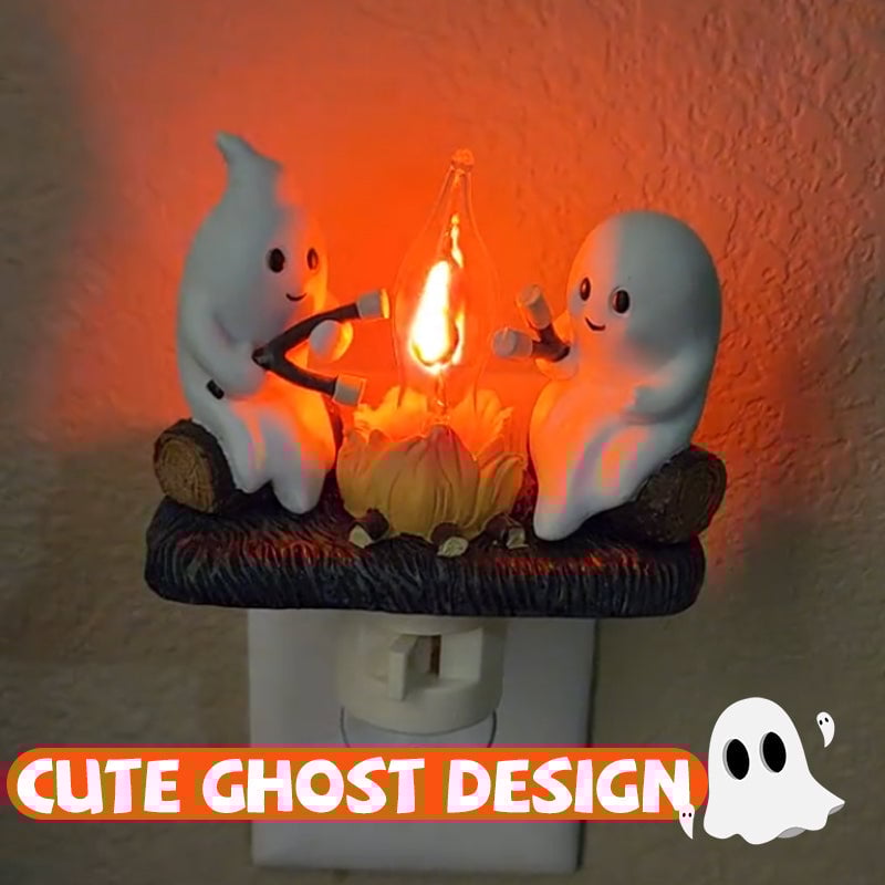 🔥🔥 Hot Selling Now & 2024 Ghost Campfire Flickering Nightlight✨🔥👻