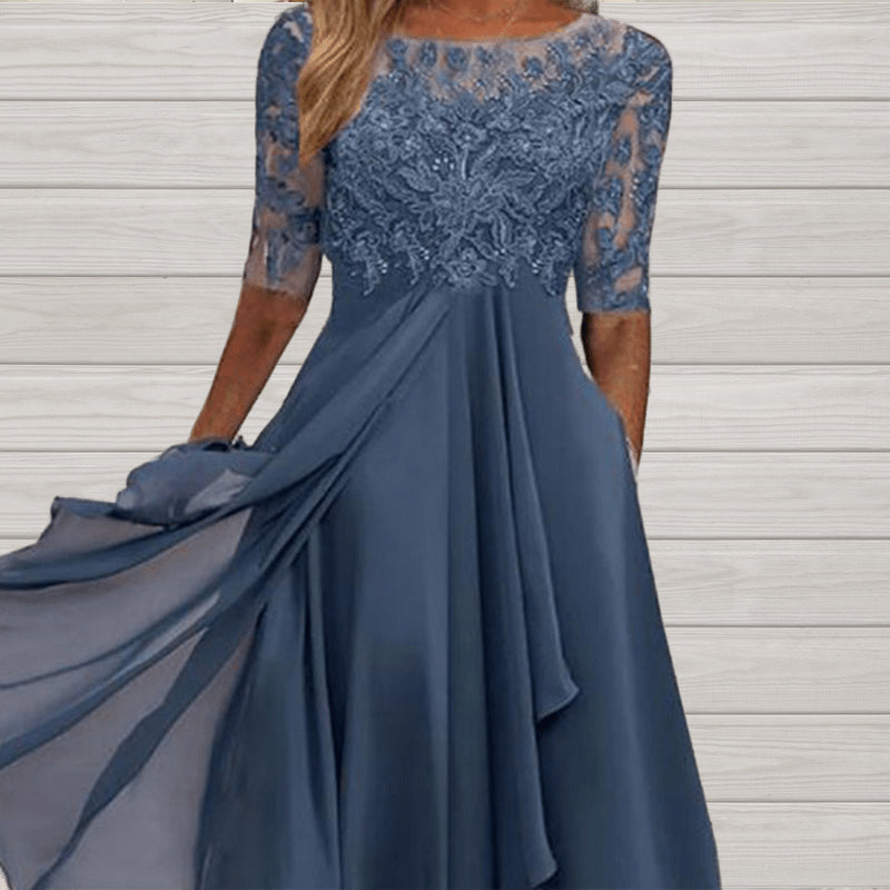 đź’–NEW ARRIVAL LIMITED TIME OFFERđź’–Elegant Embroidery Cocktail Flowy Dress