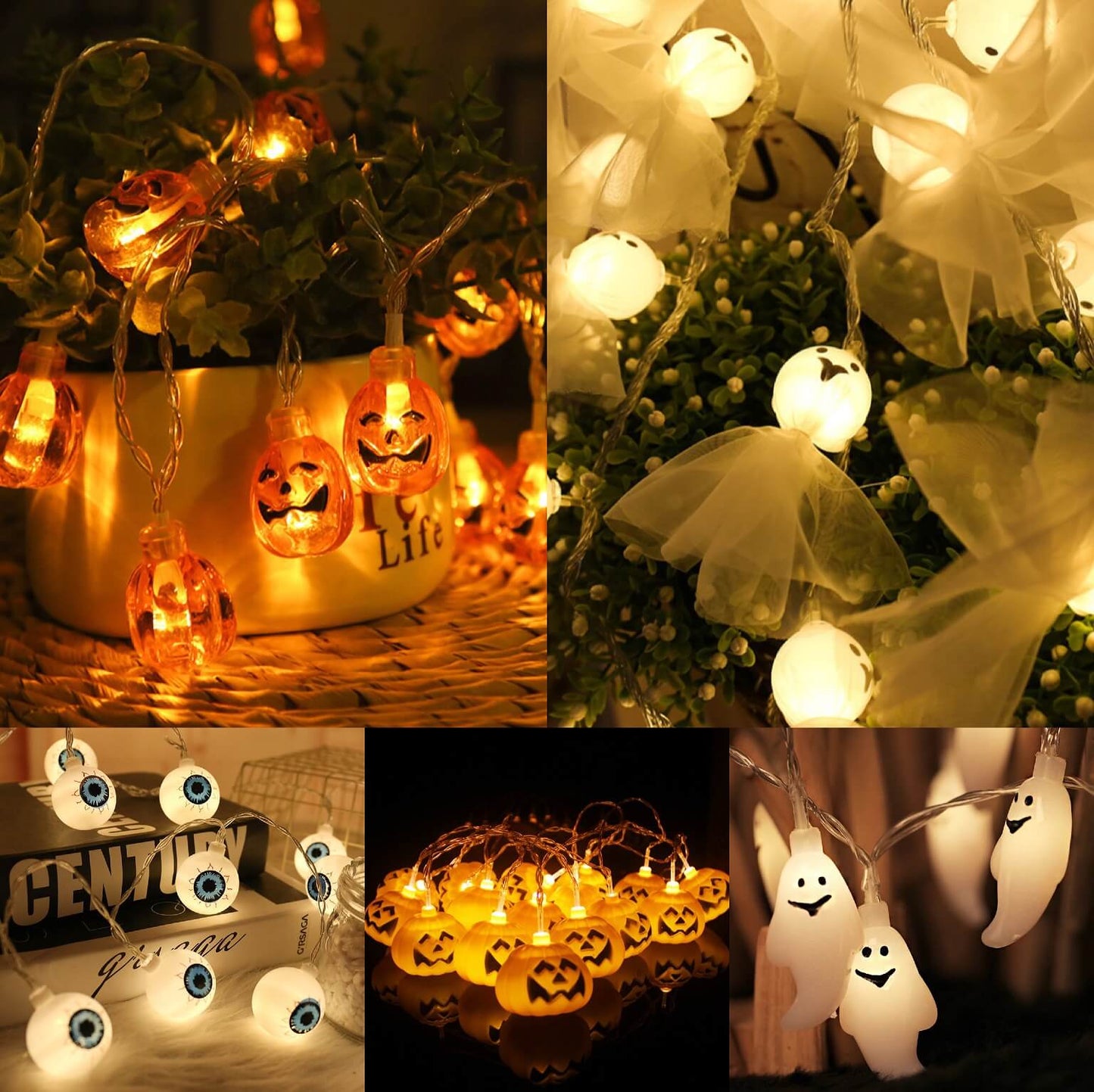👻👻Halloween led ghost hand light string