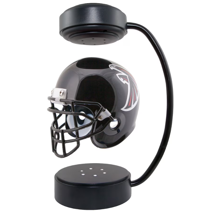 NFL Rotating Levitating Hover Helmet With LED Lighting & Hover Football With Bluetooth Speaker