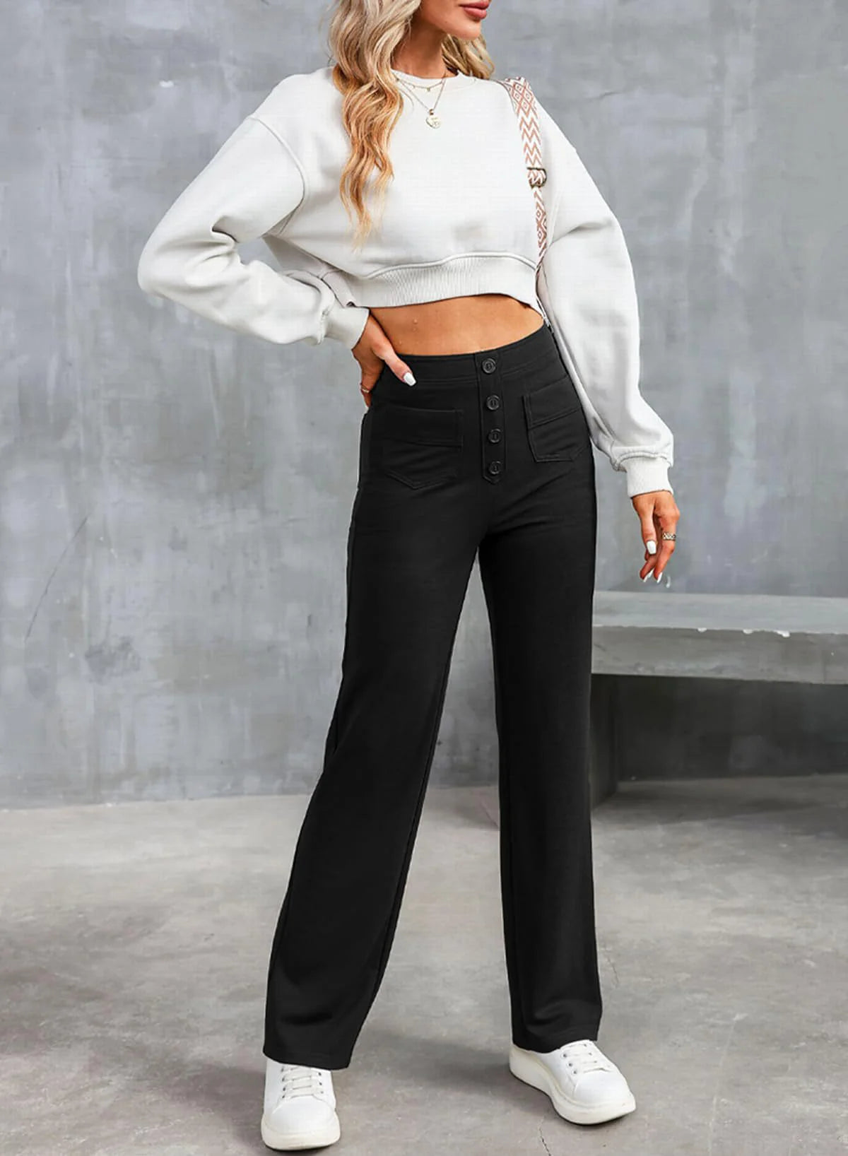 🔥BIG SALE🔥- Multi Pocket High Elastic Pants