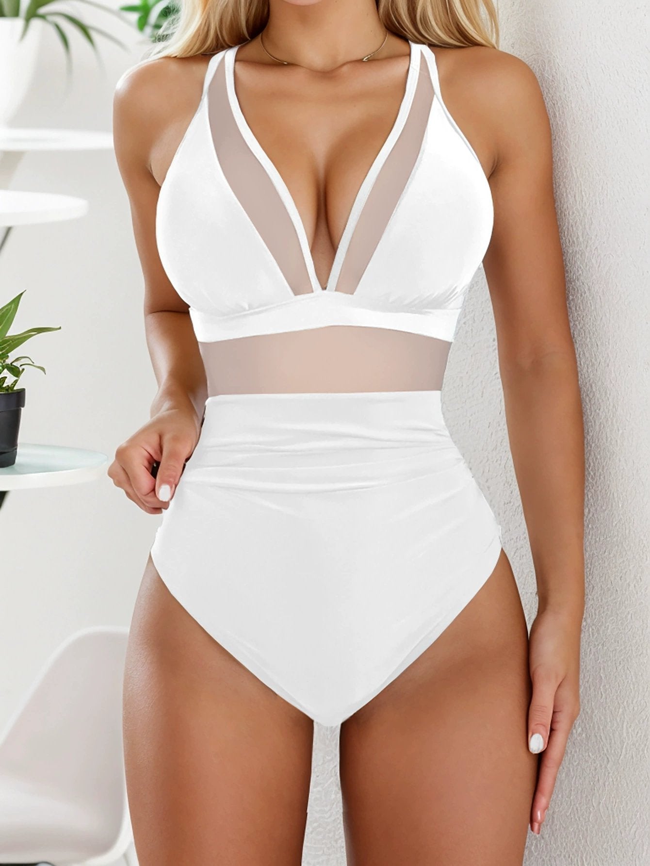 🔥Hot Sale 49% OFF👙Mesh Tummy Control Swimsuit
