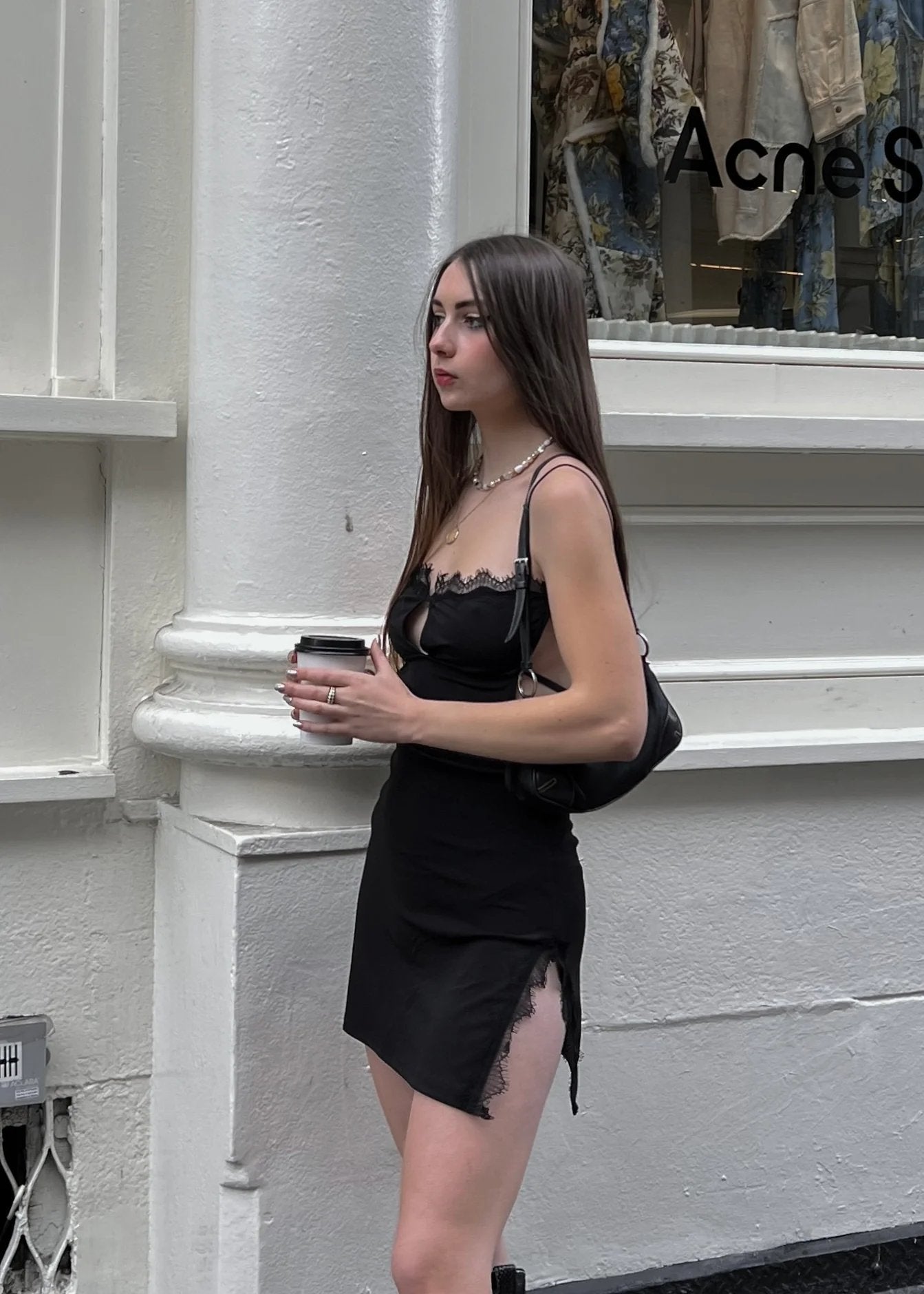 black skirt