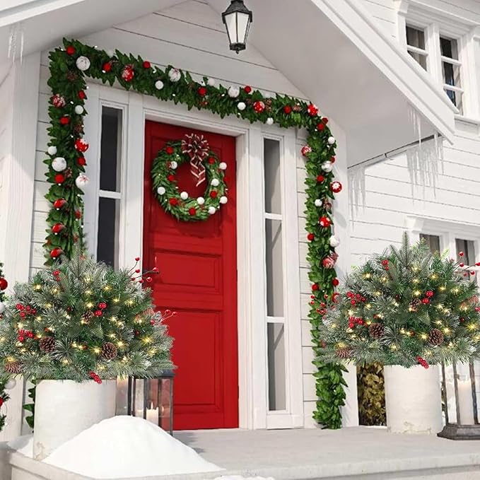 🎄Early Christmas Sale 49% OFF🔥Pre-lit Artificial Christmas Tree Feel Real Urn Filler