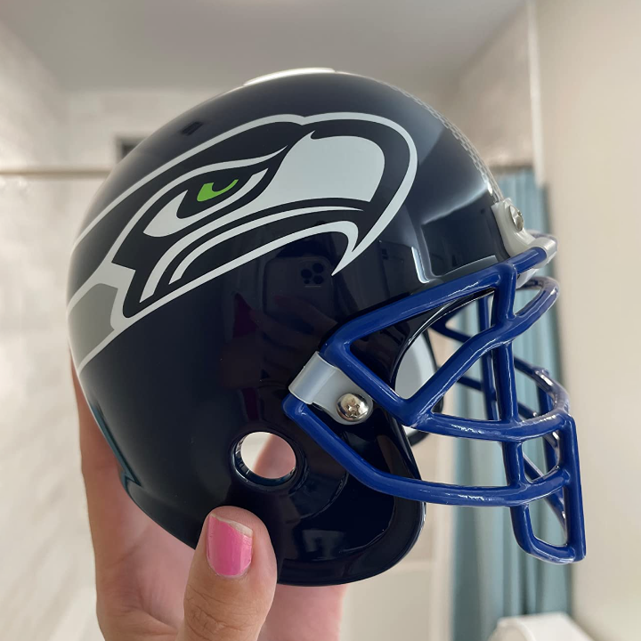 NFL Rotating Levitating Hover Helmet With LED Lighting & Hover Football With Bluetooth Speaker