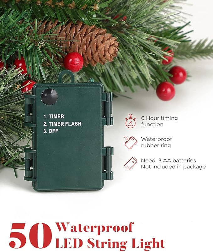 🎄Early Christmas Sale 49% OFF🔥Pre-lit Artificial Christmas Tree Feel Real Urn Filler