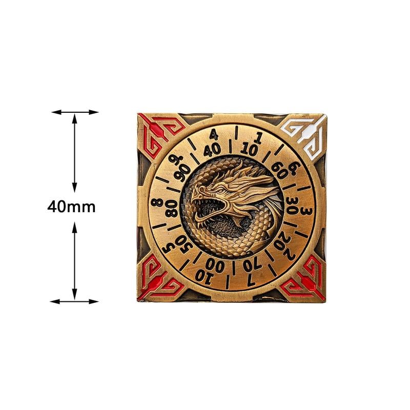 New DND Fidget Spinner DICE: 7-in-1 Metal DND Dice Cube – 6-Sided Rotating Polyhedral Dice, Tabletop RPG Accessory for DMs and Player