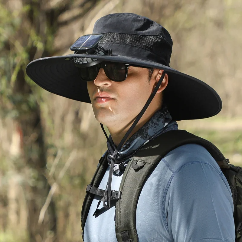 🔥EARLY SUMMER SALE 69% OFF⚡- a Outdoor Wide Brim Sun Hat With Solar Fan