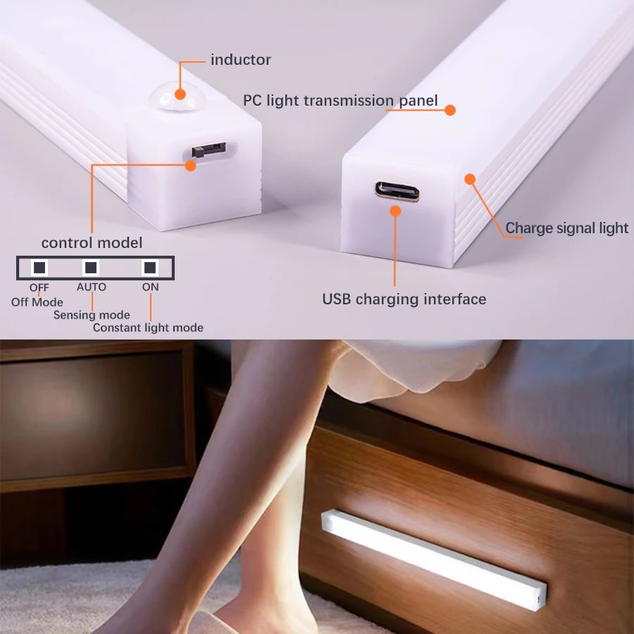 🔥NEW YEAR SALE 49% OFF💡Punch-free Smart Sensor Magnetic Rechargeable LED Lights