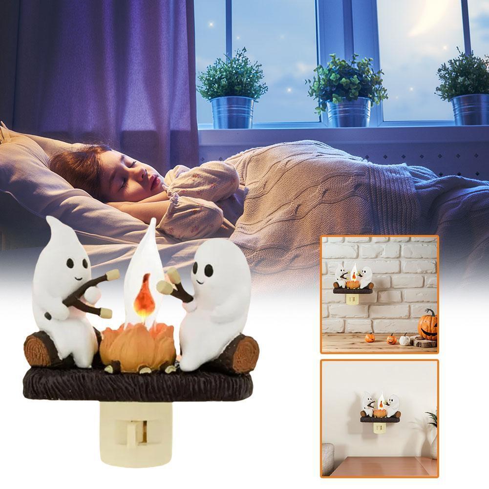 🔥🔥 Hot Selling Now & 2024 Ghost Campfire Flickering Nightlight✨🔥👻