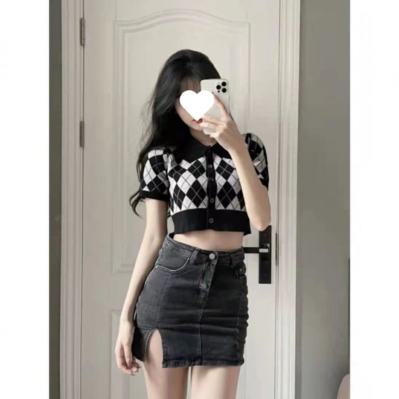 👖✨ Women’s High-Waisted Denim Skort – Mini Skirt Vibes with Shorts Comfort! 🔥💃