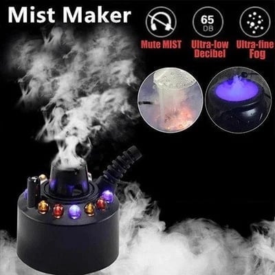 Last Day Special Sale 🔥12 LED light Ultrasonic Mist Maker Fogger🎃