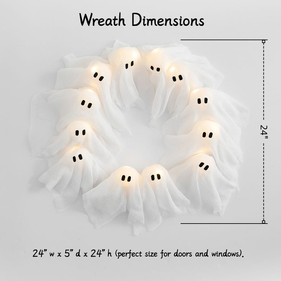 šFlash Saleā”50K+ SOLD! Almost Goneš„Lit Ghosts Wreath