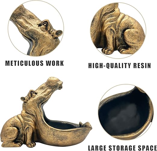 Room Decor Cute Hippopotamus Statue