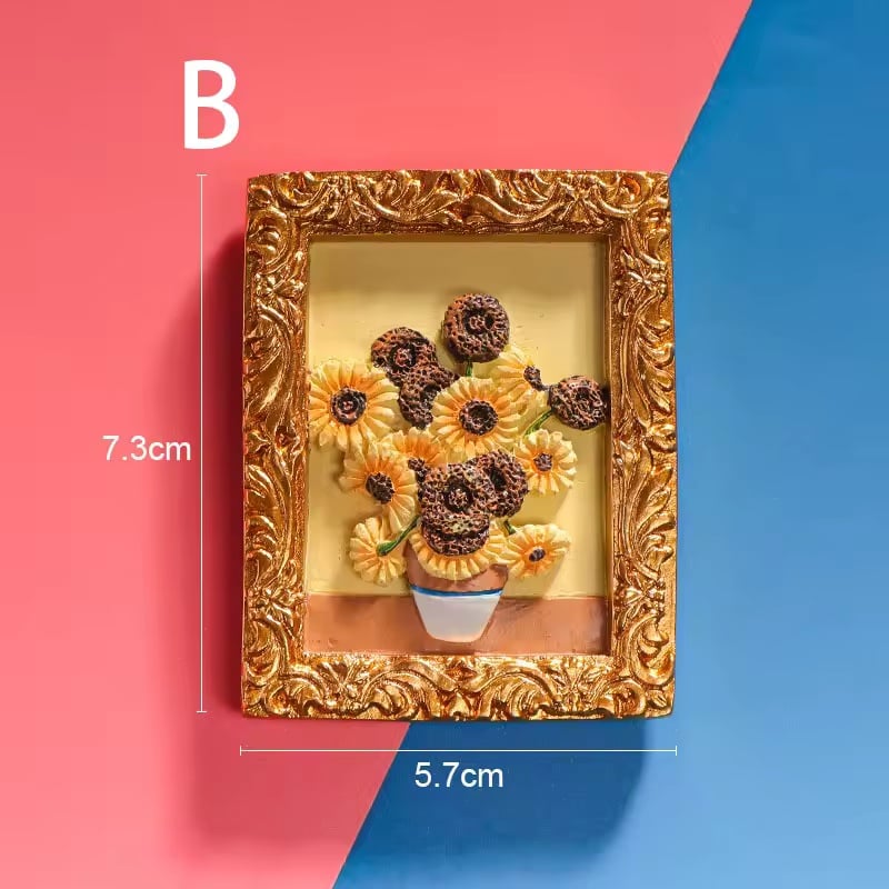 ππVan Gogh Inspired Fridge Magnet Set