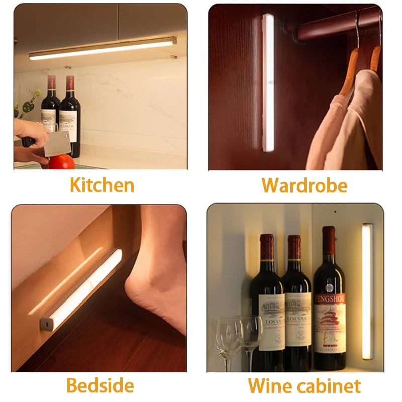 🔥NEW YEAR SALE 49% OFF💡Punch-free Smart Sensor Magnetic Rechargeable LED Lights