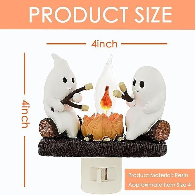 🔥🔥 Hot Selling Now & 2024 Ghost Campfire Flickering Nightlight✨🔥👻
