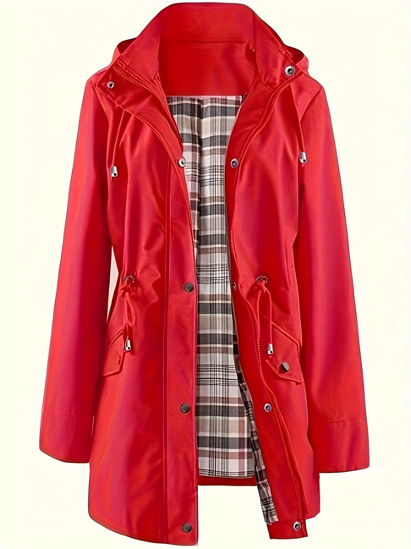 ð¥Solid Color Casual Jackets, Waterproof and Windproof Coats, Hooded Windbreakers