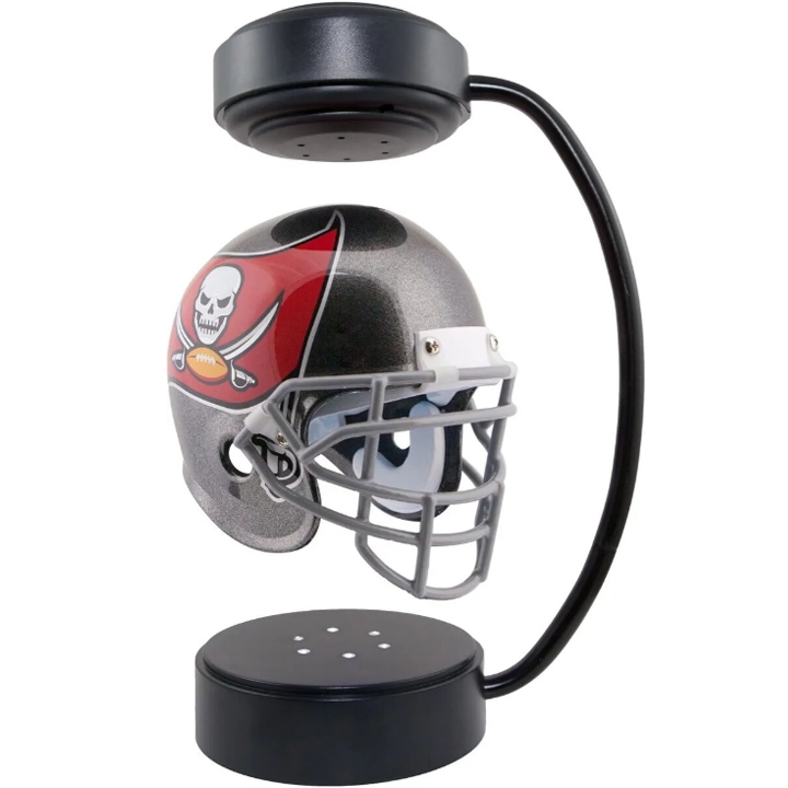 NFL Rotating Levitating Hover Helmet With LED Lighting & Hover Football With Bluetooth Speaker