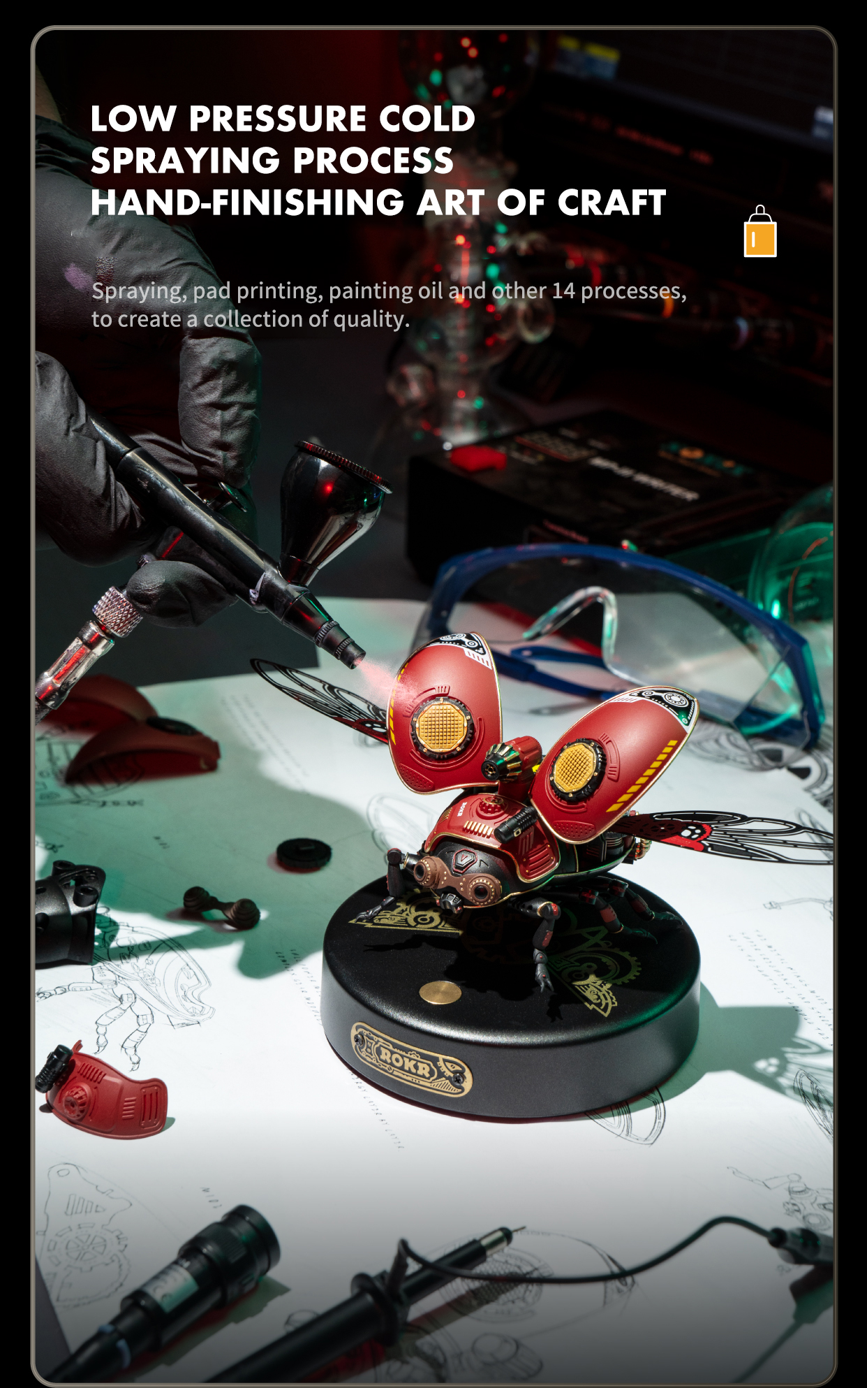 Storm Beetle Mechanical Species DIY 3D Puzzle