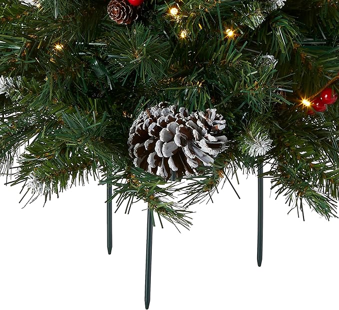 🎄Early Christmas Sale 49% OFF🔥Pre-lit Artificial Christmas Tree Feel Real Urn Filler