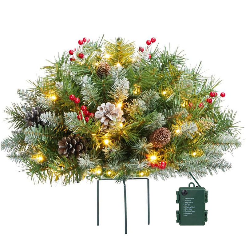 🎄Early Christmas Sale 49% OFF🔥Pre-lit Artificial Christmas Tree Feel Real Urn Filler