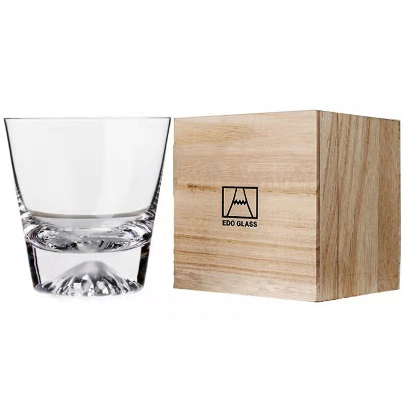 Personalized Snow Mountain Whiskey Glass