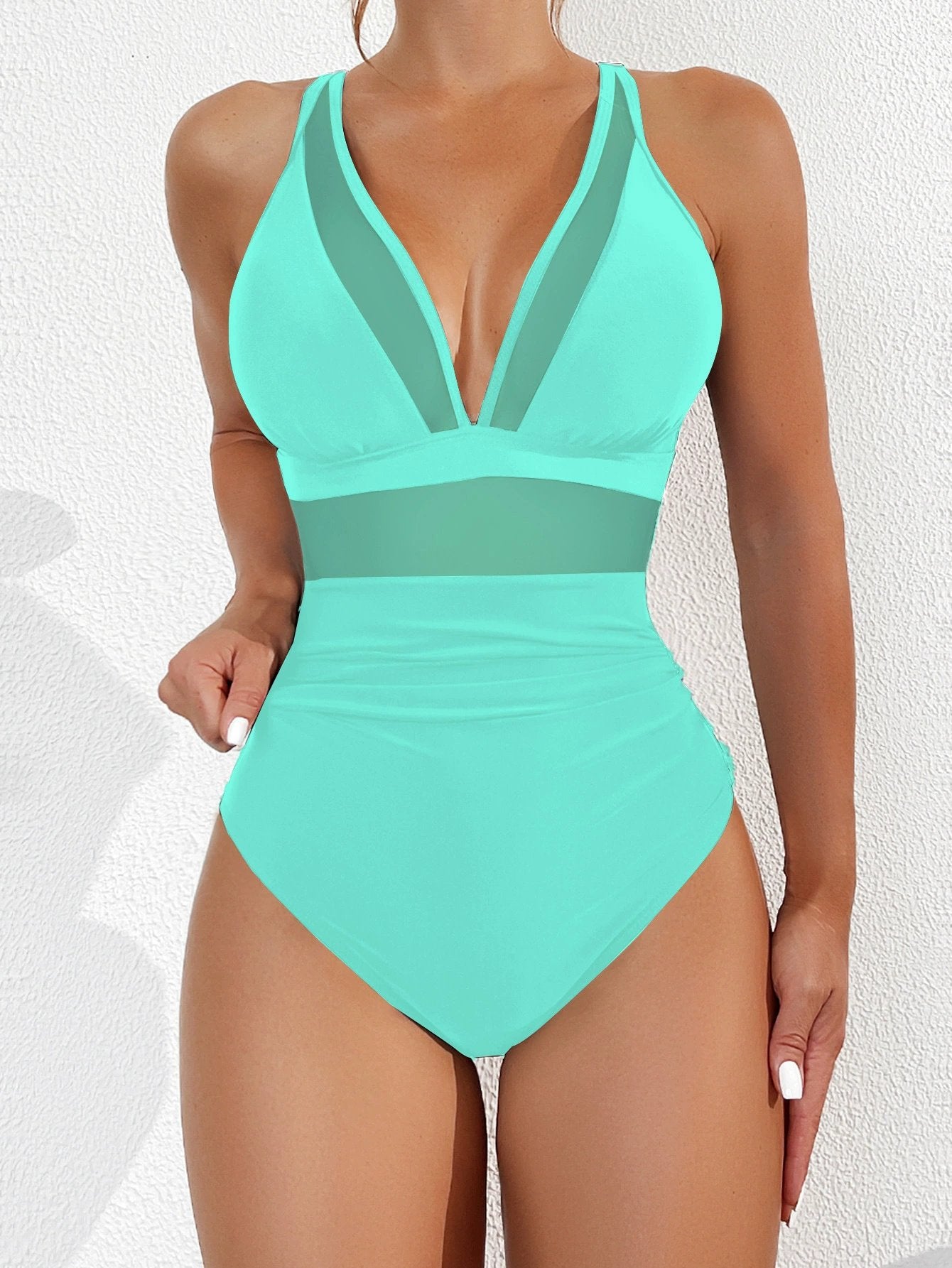 🔥Hot Sale 49% OFF👙Mesh Tummy Control Swimsuit