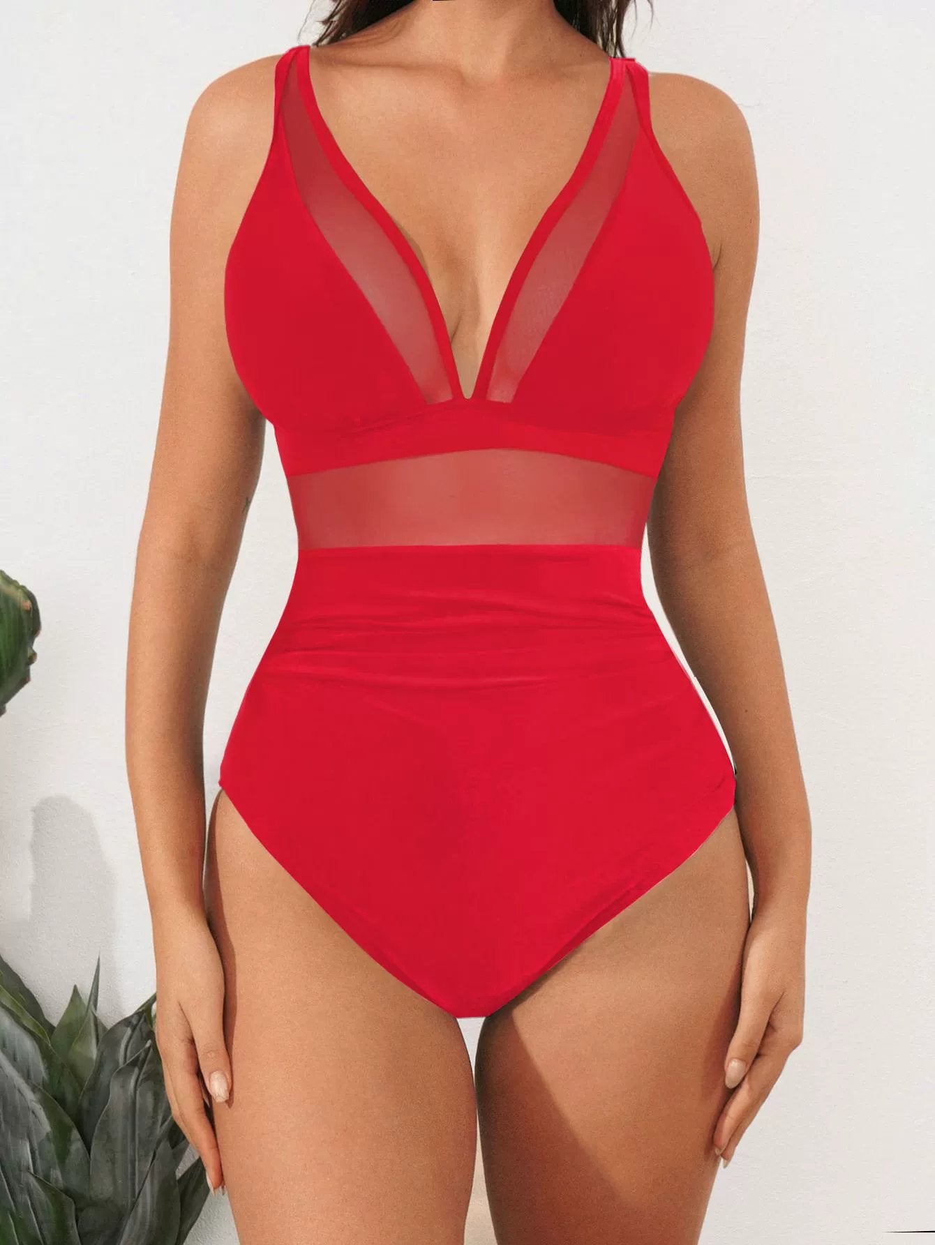 🔥Hot Sale 49% OFF👙Mesh Tummy Control Swimsuit