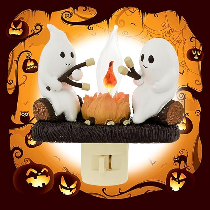 🔥🔥 Hot Selling Now & 2024 Ghost Campfire Flickering Nightlight✨🔥👻