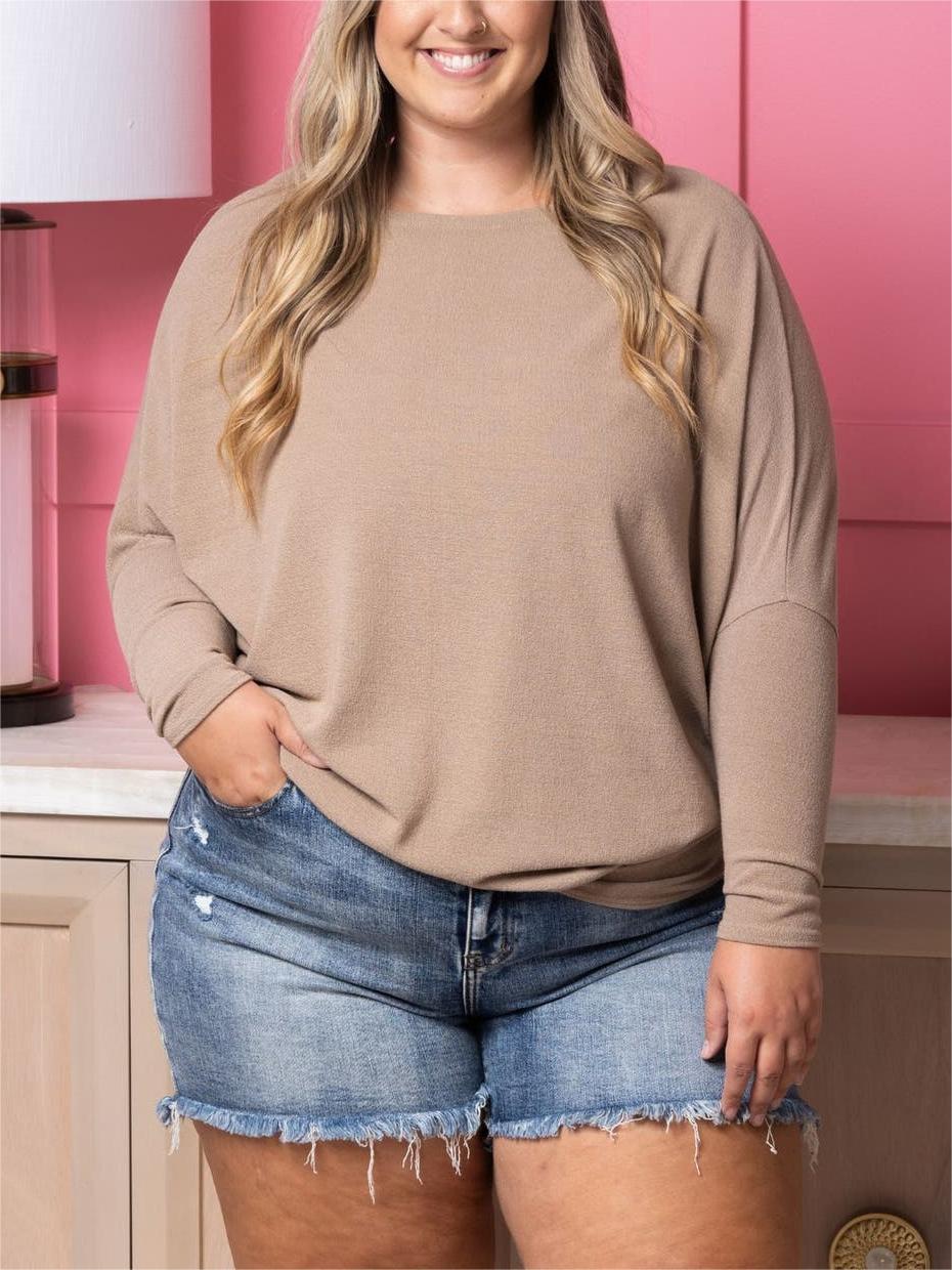 🔥HOT SALE 49% OFF -👚"Dreamy Knit" Boatneck Dolman Top