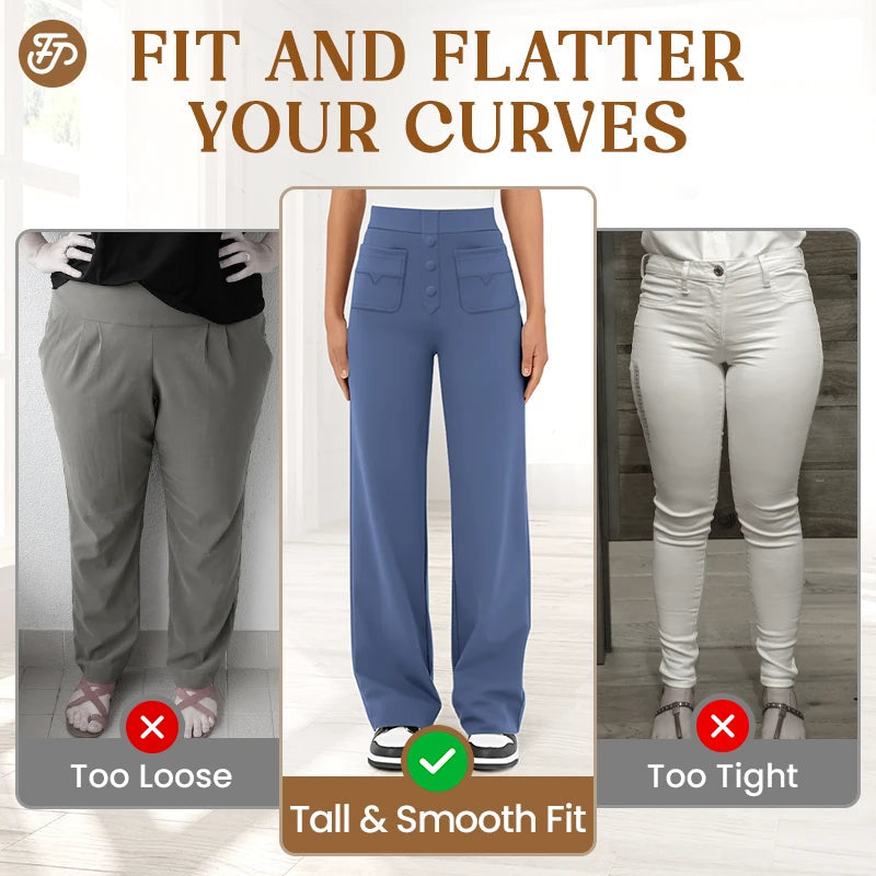 Women's Casual High Waist Stretch Pants