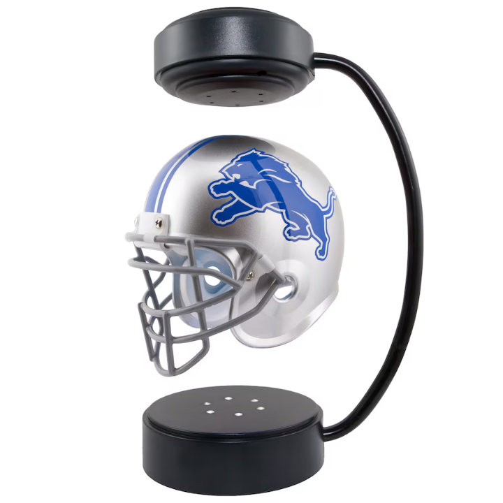 NFL Rotating Levitating Hover Helmet With LED Lighting & Hover Football With Bluetooth Speaker