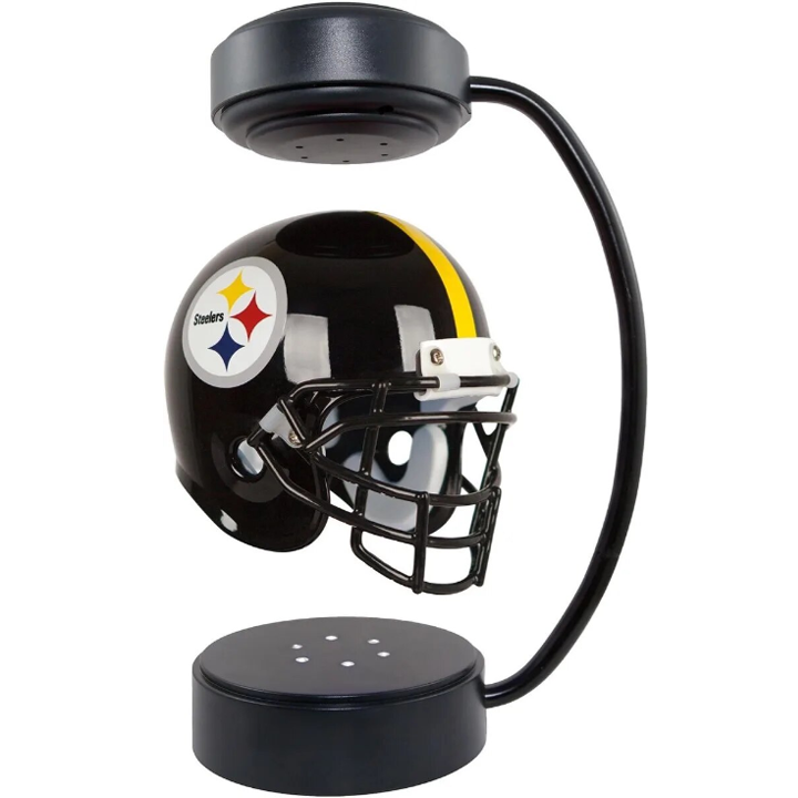 NFL Rotating Levitating Hover Helmet With LED Lighting & Hover Football With Bluetooth Speaker