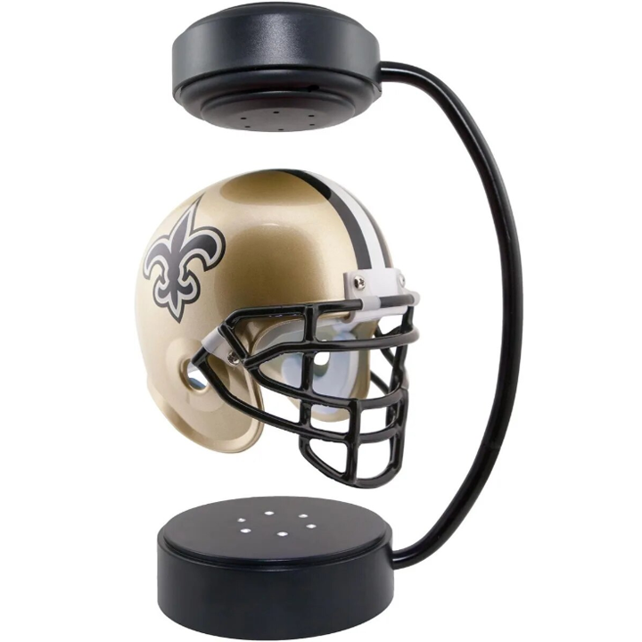 NFL Rotating Levitating Hover Helmet With LED Lighting & Hover Football With Bluetooth Speaker