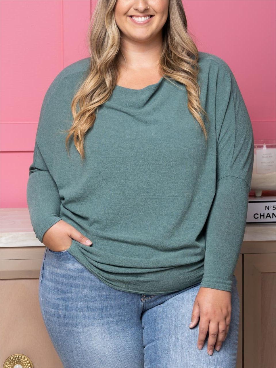 🔥HOT SALE 49% OFF -👚"Dreamy Knit" Boatneck Dolman Top