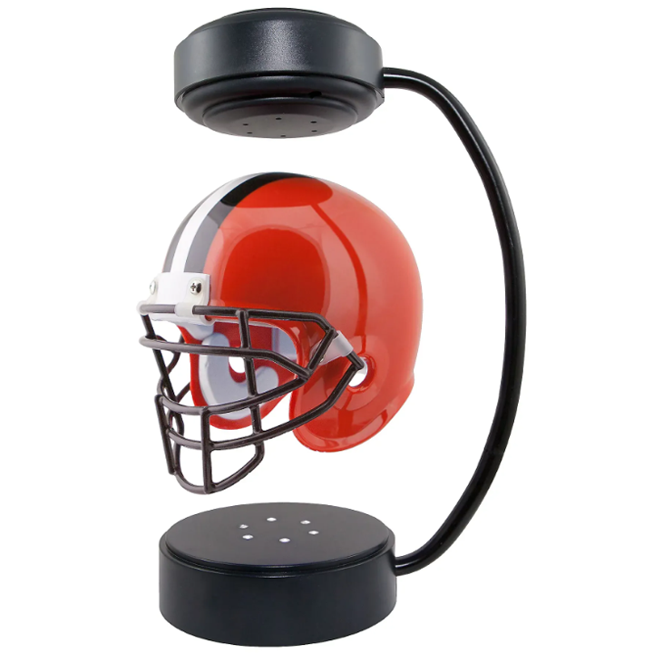 NFL Rotating Levitating Hover Helmet With LED Lighting & Hover Football With Bluetooth Speaker