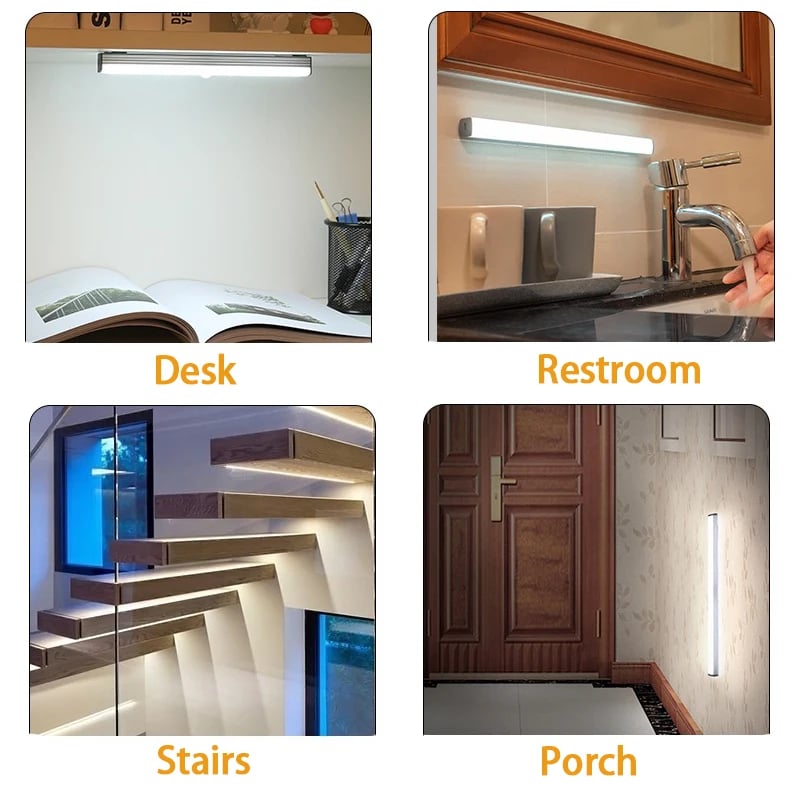 🔥NEW YEAR SALE 49% OFF💡Punch-free Smart Sensor Magnetic Rechargeable LED Lights