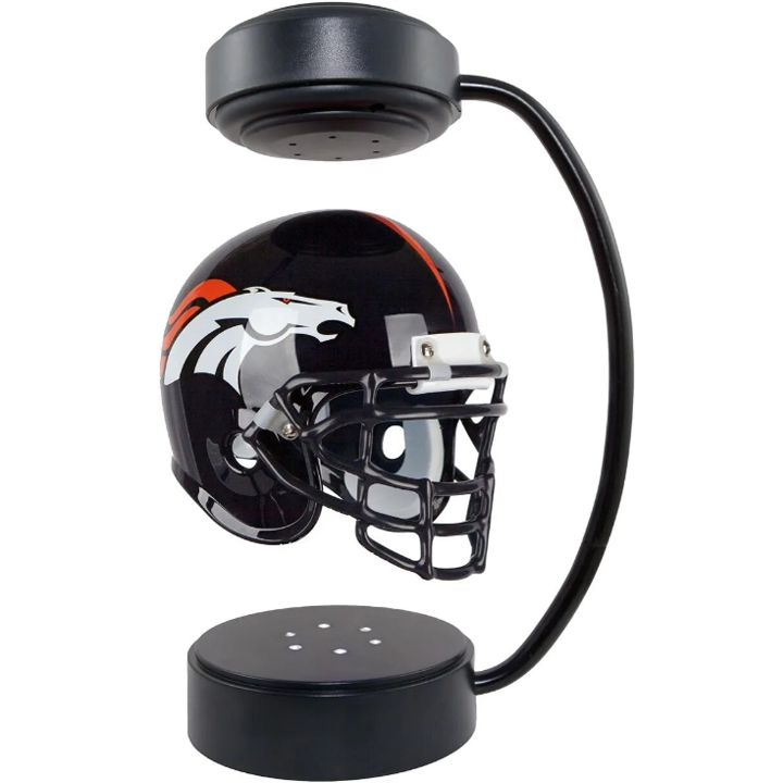 NFL Rotating Levitating Hover Helmet With LED Lighting & Hover Football With Bluetooth Speaker