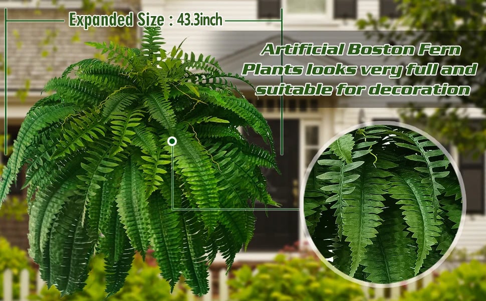 💥UV Resistant Lifelike Artificial Boston Fern